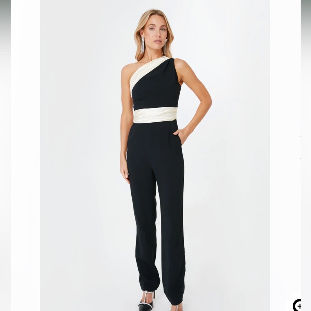 SALONI Black Linda Jumpsuit